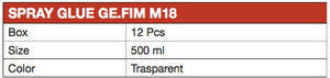 Ge.Fim M18 - Spray glue riposizionabile 500ml